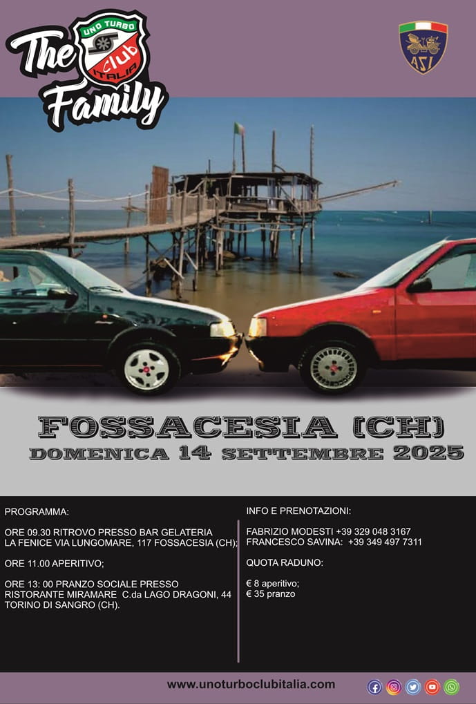 Fossacesia (CH) Uno Turbo Club Italia regioni Abruzzo e Molise